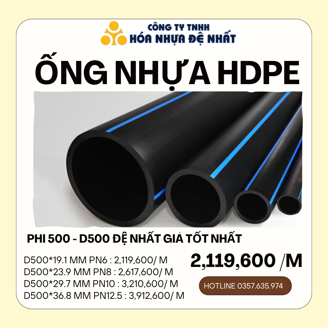 Ống Nhựa HDPE Đệ Nhất Phi 500